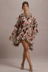 WB_CL135186273-Abelia-CreamFloralPrintHigh-NeckCape-SleeveChiffonMiniDress2